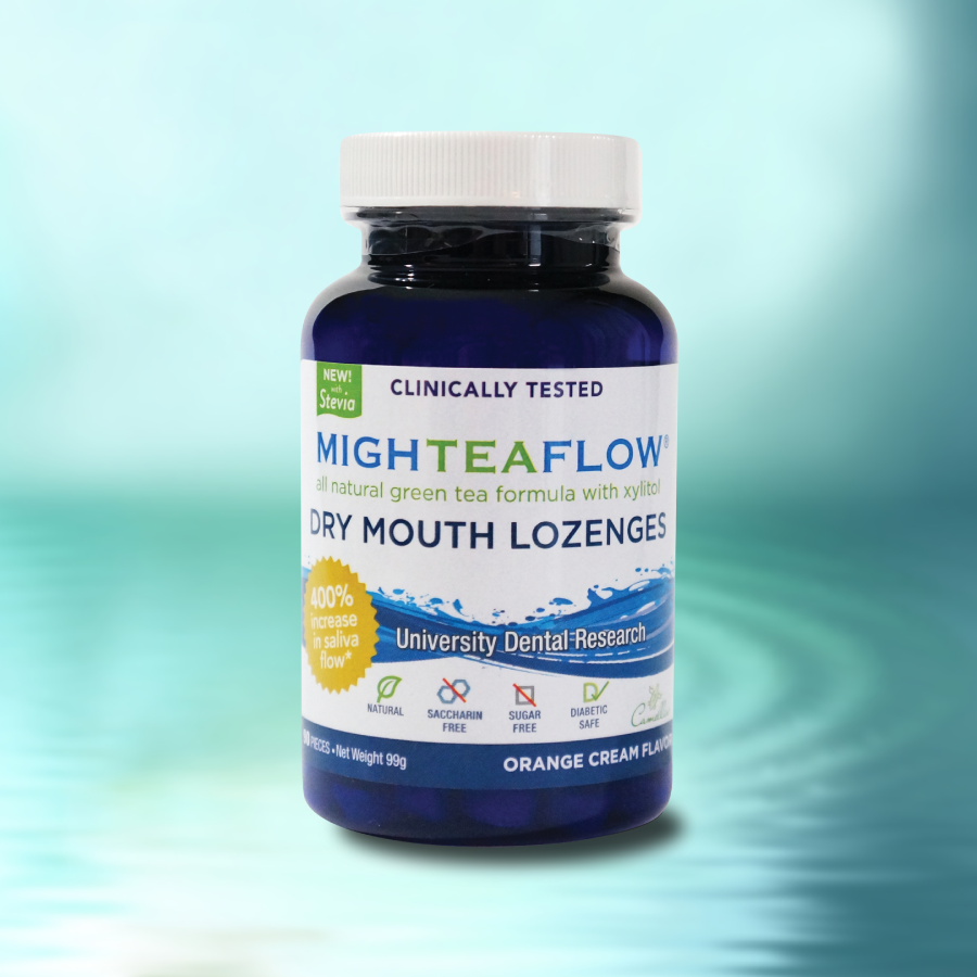 MighTeaFlow-Green tea lozenge helps dry mouth